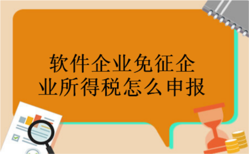 软件企业免征企业所得税怎么申报