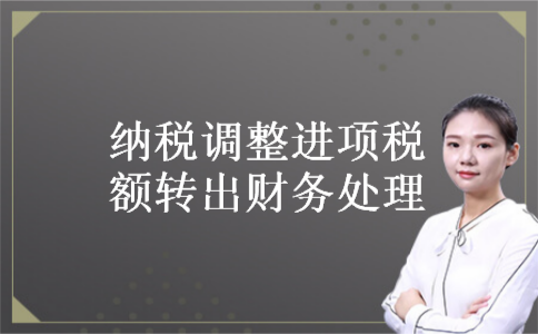 纳税调整进项税额转出财务处理