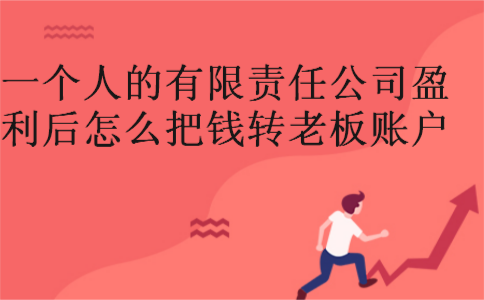 一个人的有限责任公司盈利后怎么把钱转老板账户