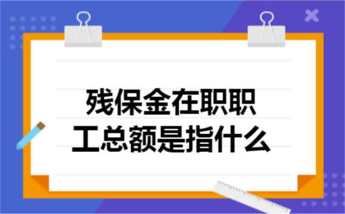 残保金在职职工总额是指什么 残保金在职职工总额是指什么