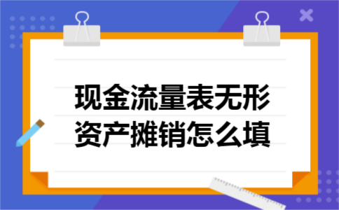 现金流量表无形资产摊销怎么填 现金流量表无形资产摊销怎么填