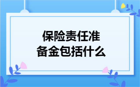保险责任准备金包括什么