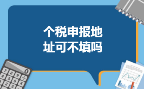 个税申报地址可不填吗