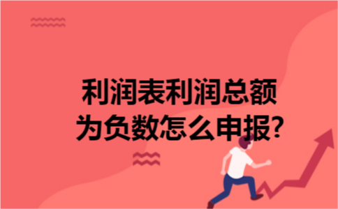 利润表利润总额为负数怎么申报?