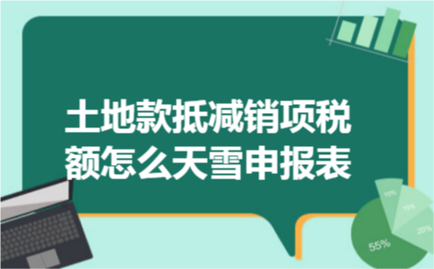 土地款抵减销项税额怎么天雪申报表