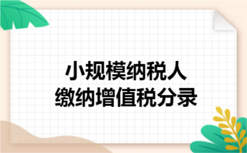 小规模纳税人缴纳增值税分录