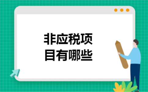 非应税项目有哪些