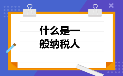 什么是一般纳税人