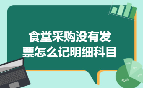 食堂采购没有发票怎么记明细科目